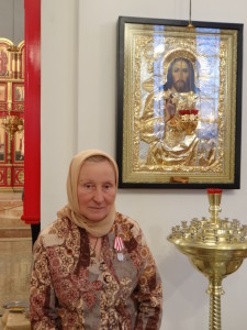 ст. сестра сестричества награждена медалью 1 янв. 2016г.